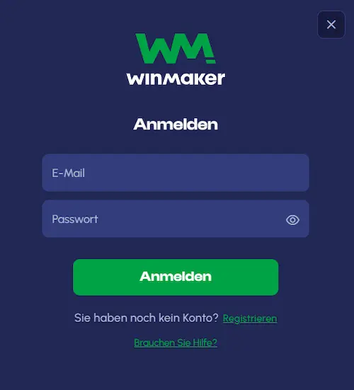 WinMaker Anmeldung login