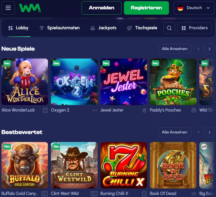 WinMaker Casino Deutschland spiele